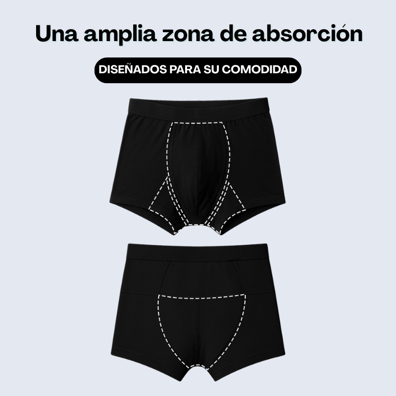 Boxer para incontinencia con protección contra fugas - Ultra absorbente