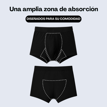 Boxer para incontinencia con protección contra fugas - Ultra absorbente